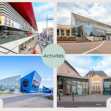 Echappee Veloire T3, Clim, Terrasse & Parking 度假居